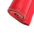 thumbnail image 4 of Funda de cuero para volante de coche, 38 cm, comodidad transpirable, antideslizante universal, accesorios de limpieza manual de primera , fácil rojo Soledad cubierta para el volante, 4 of 4