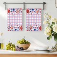 thumbnail image 3 of 4th of July Kitchen Towels Set of 2, Independence Day Star American Pink Plaid Absorbent Dish Towels for Kitchen, Microfiber Hand Towel, Quick Drying Tea Towel for Cleaning Decorative Dishcloths, 3 of 7