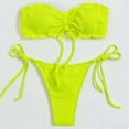 thumbnail image 4 of Trajes de baño tankini para mujer Trajes de baño de dos piezas con tirantes ajustables y espalda descubierta de color liso para mujer Trajes de baño para mujer Trajes de baño tankini para mujer, 4 of 5