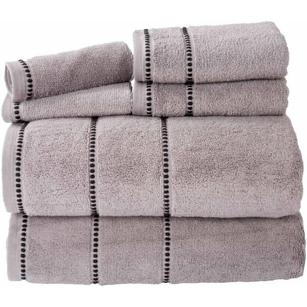 Somerset Home Quick Dry 100 Cotton Zero Twist 6Piece Towel Set