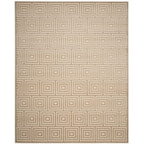 SAFAVIEH Cottage Laraine Geometric Indoor/Outdoor Area Rug Cream, 6'7" x 9'6"