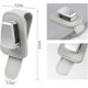 thumbnail image 4 of Sunglass Holder for Car, Sunglass Visor Clip, Universal Leather Sunglass Clip for Car Visor (2 Pack Gray), 4 of 5