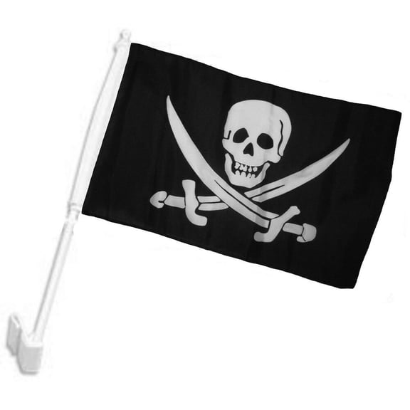 12x18 Calico Jack Rackham Pirate Skull Car Vehicle 12"x18" Flag