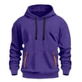 thumbnail image 2 of XIAONU Mens Hoodies Trendy Oversize Drawsting Kangaroo Pocket Hooded Casual Loose Fit Pullover Warm Hoodies Sweatshirts, 2 of 3