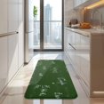 thumbnail image 4 of Math Equations Math Symbols Green Pattern Kitchen Rug Mat,Kitchen Runner Rugs Non Skid Washable,Decorative Kitchen Floor Mats for Kitchen,Sink,Laundry,17"x47.2", 4 of 7
