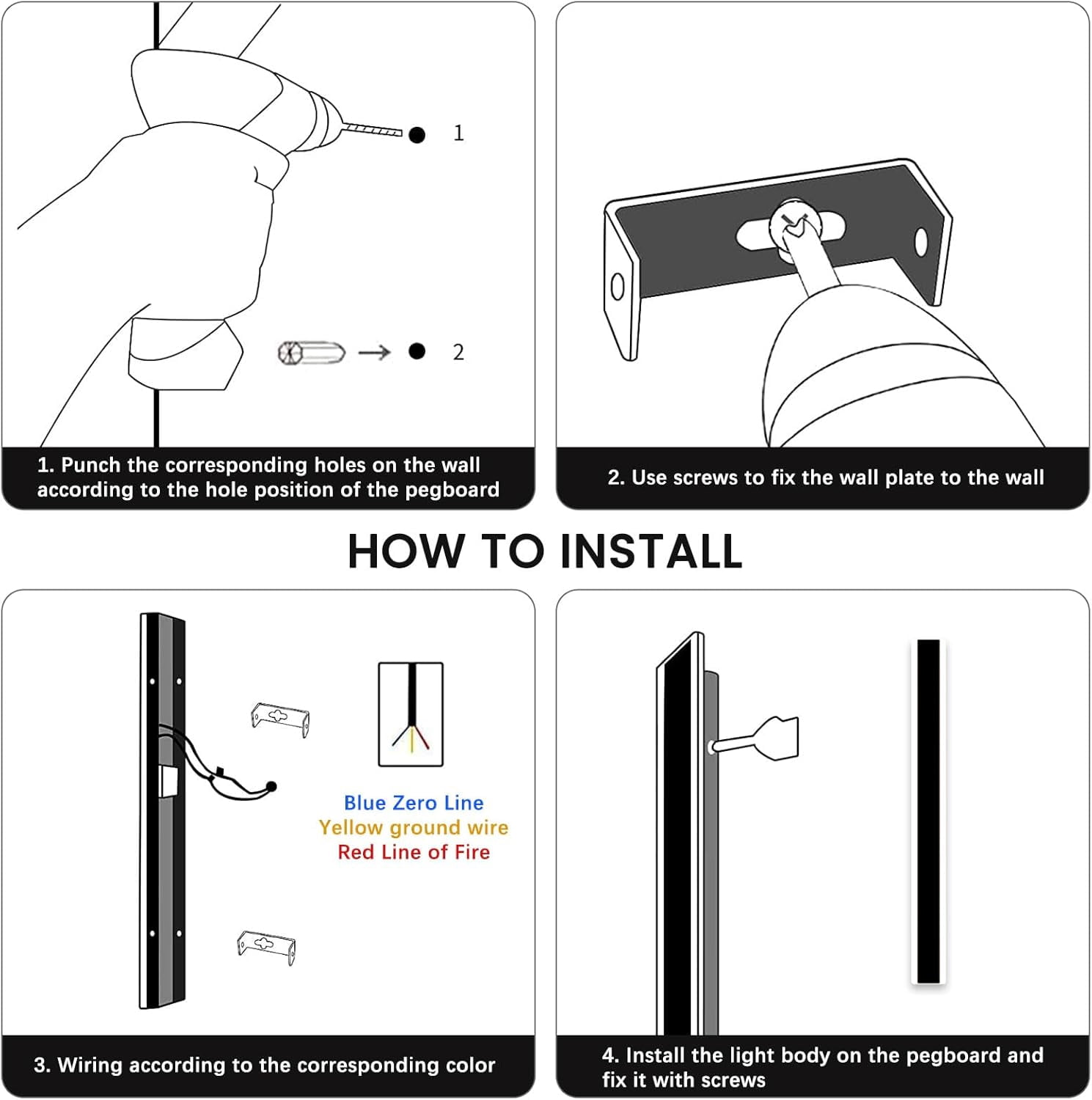 47inch Outdoor Wall Sconces Dimmable 3000K-6000K Exterior Wall Lights Waterproof Modern Wall Mounted Light Fixture with Remote Control