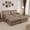 Coffee, variant on YWEN Modular Sectional Sofa, 28D High-Density Foam Cloud Couch, Chenille U-Shaped L-Shaped Sectional with Ottoman, Screw-Free Assembly, 12cm Raised Legs for Living Room