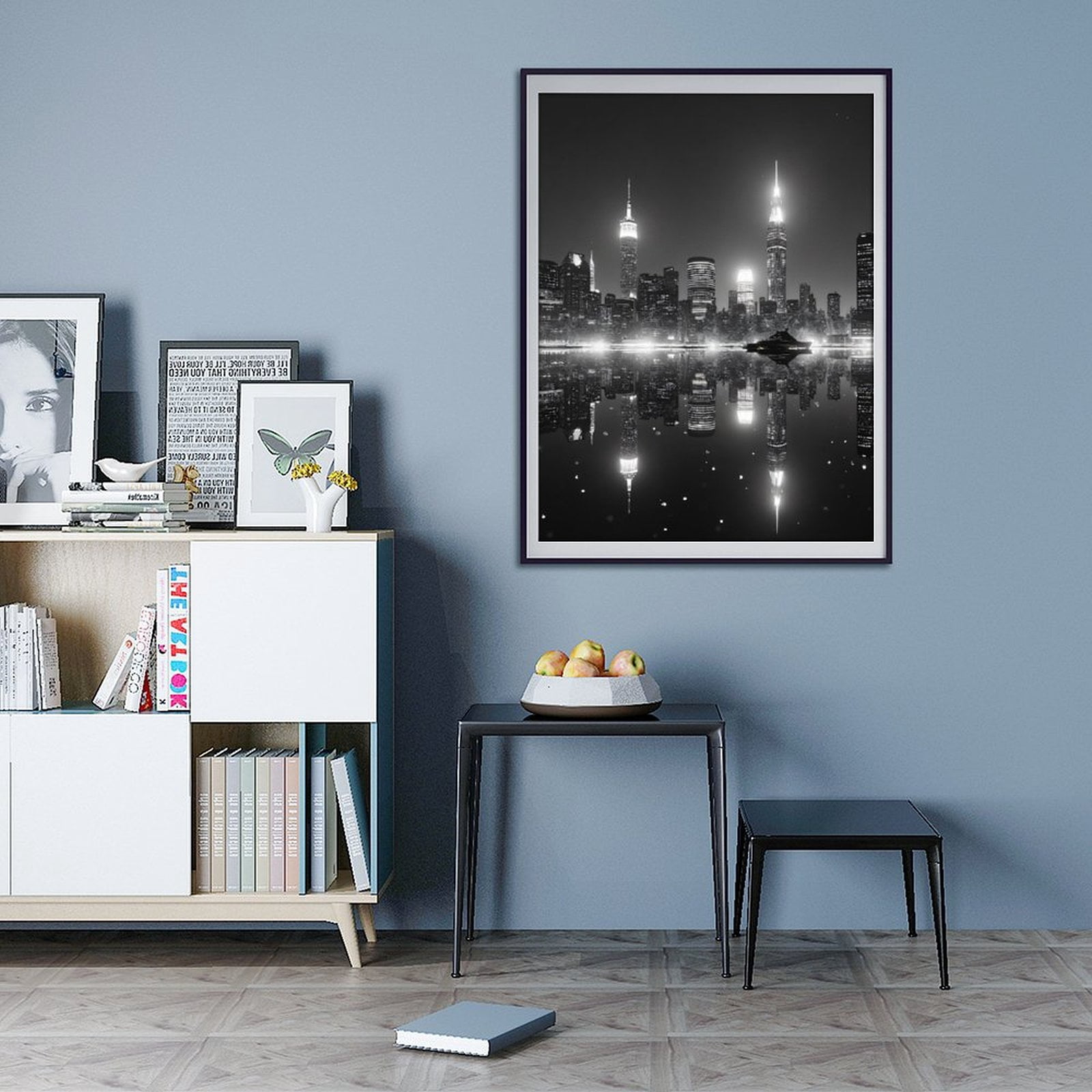 Diamond Art Kits for Adults - Modern Cityscape Print No.68 5D Frameless Dimond Painting Kit for Adults Beginner, Round Diamond Kits for Home Wall Decor, Gift for Women