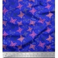 thumbnail image 1 of Soimoi Polyester Crepe Fabric Dot & Butterfly Print Fabric by The Yard 52 Inch Wide, 1 of 3