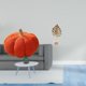 thumbnail image 2 of Cojín de calabaza de Halloween, suave y decorativo, escultura de hoja de metal, estatua adecuada para dormitorio, cafetería, restaurante, hotel, regal, 2 of 8