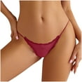 thumbnail image 2 of uublik Plus Size Panties for Women Red Ladies Seamless Brief Comfort Womens Lace Panties, 2 of 5