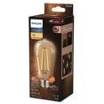 thumbnail image 4 of Ampoule Philips LED 5W 40W style vintage Edison (ST19), verre ambré, 4 of 6