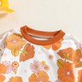 thumbnail image 2 of Gibobby Mameluco niña de manga larga con estampado floral para niñas pequeñas(Blanco, 9-12 Meses), 2 of 5