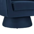 thumbnail image 6 of Modway Astral Upholstered Modern Velvet Fabric & Wood Swivel Chair in Blue, 6 of 9