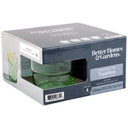 Better Homes & Gardens Recycled Green Glassware, Glass, 4 Pack, 10 oz