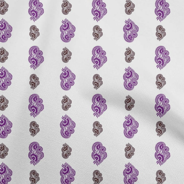 oneOone Silk Tabby Purple Fabric Block Sewing Craft Projects Fabric Prints By Yard 42 Inch Wide