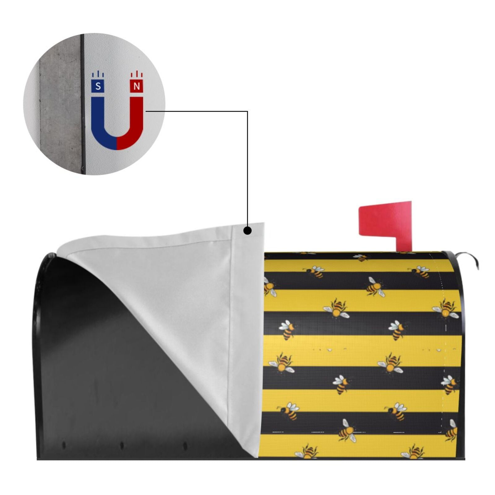 Kdxio Magnetic Mailbox Cover 21x18 in Mailbox Cover Outdoor Decoration Holiday Mailbox Covers for Home Garden Yard-21x18 in