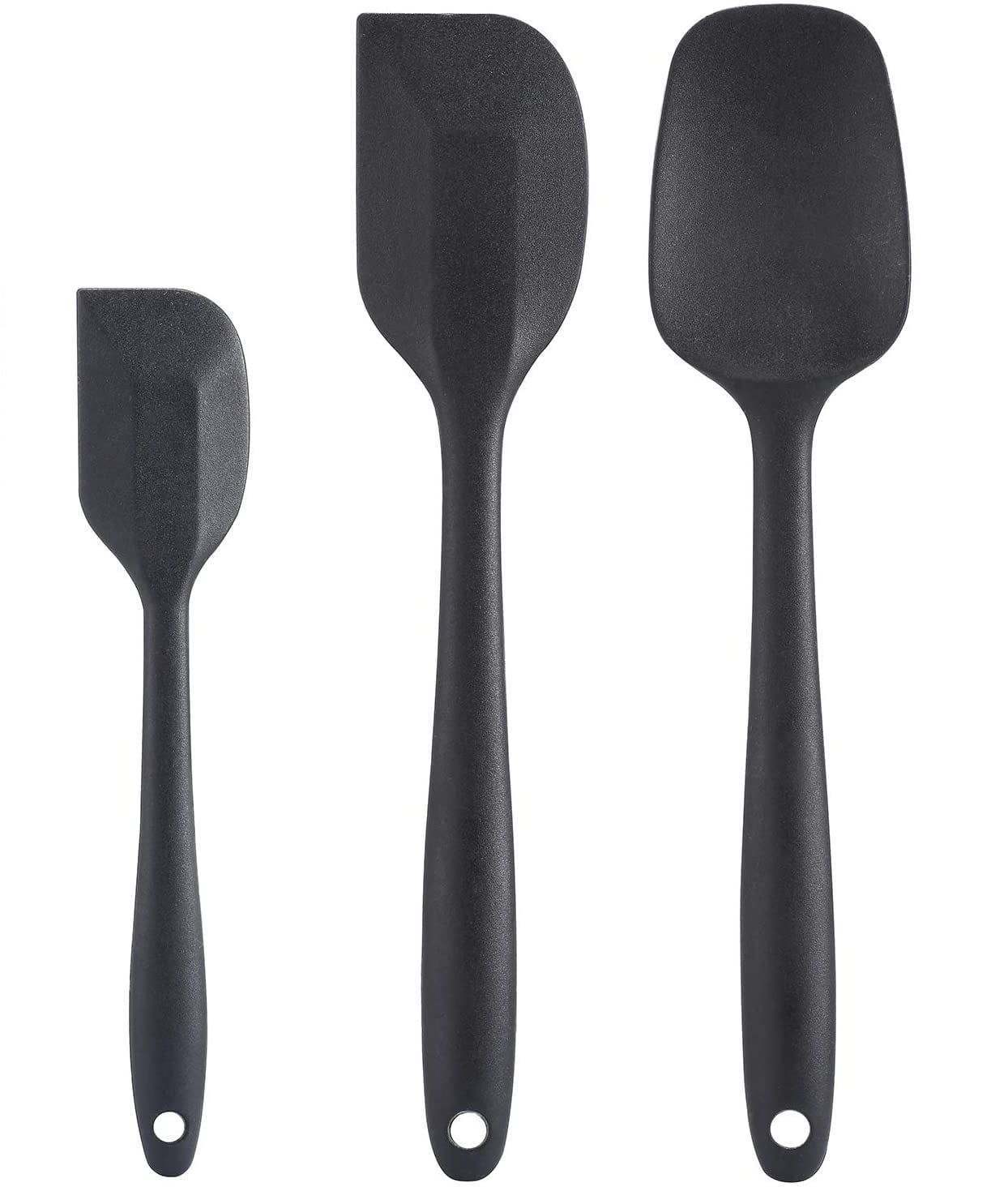 GPED Silicone Spatula 3-Piece Set, High Heat-Resistance, with Strong Stainless Steel Core