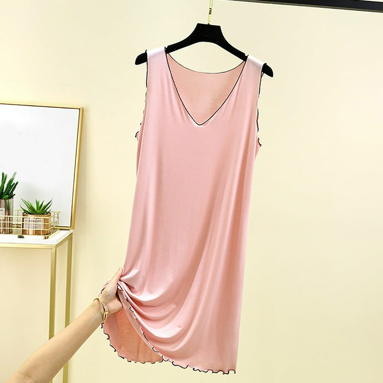 Censtreet Sleepwear for Women Tank Nightgown Chemise Racerback - Main Image