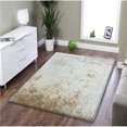 thumbnail image 1 of Amazing Rugs A1014-57 5 x 7 ft. Fuzzy Shaggy Hand Tufted Area Rug in Beige, 1 of 1