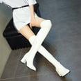 thumbnail image 2 of Herrnalise Women's Boots Are Thin Round Toe Thick High Heel Over The Knee High Boots Savings !, 2 of 8
