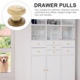 thumbnail image 3 of HINTRMENT 4Pcs Knobs for Kitchen Cabinets Khaki Zinc Alloy Simple Design Durable Use, 3 of 6
