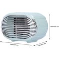 thumbnail image 3 of ZHAOCHENG Calentador de ventilador, 800 W, mini calentador eléctrico de escritorio de oficina para invierno, 220 V, ahorro de energía, calentamiento rápido (verde), 3 of 5