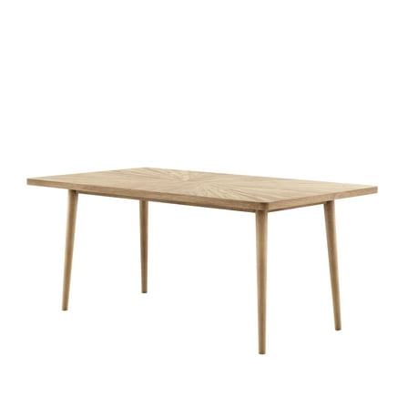 Furniture of America Ivren 68" Solid Wood Indoor Dining Table, Natural
