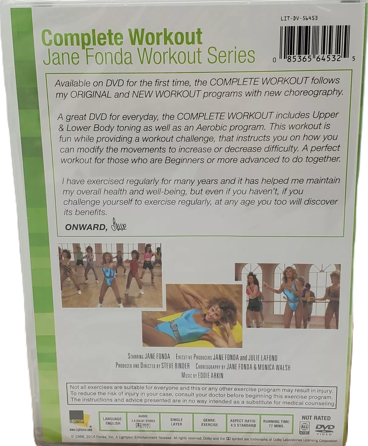 Jane Fonda's Complete Workout (DVD), Lightyear Video, Sports