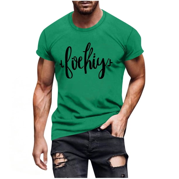 Camiseta de Manga Corta Impresa de Estilo Masculino, Tops Cortos para las Mujeres Pullover Casual Primavera Verano Uso Diario