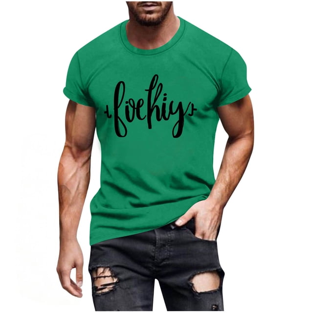 Camiseta de Manga Corta Impresa de Estilo Masculino, Tops Cortos para las Mujeres Pullover Casual Primavera Verano Uso Diario