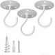 thumbnail image 2 of Ganchos de techo para plantas: perchas de metal resistentes montadas en la pared para colgar comederos de pájaros, jardineras, campanillas de viento, incluyen anclajes profesionales para paneles, 2 of 5