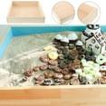 thumbnail image 4 of HERFIER Kids Sand Tray Wooden Sandbox Indoor Outdoor Activities Sandbox Kids Plaything Outdoor Sand Box Indoor Sandbox Sand Tray ), 4 of 4