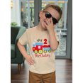 thumbnail image 5 of BemeyourBBs Kids Toddler Baby Girl Boy Birthday T-shirt Outfit My 1st 2nd 3rd Years Old Birthday Clothes Short Sleeve Embroidery Letters Train Summer Casual Pullover Tee Shirt Tops, 5 of 9