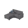 thumbnail image 4 of Legend Vansen Fabric Flexible Combination Module Reversible Sectional Sofa, 4 of 9