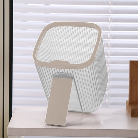 kcavykas Gifts Mini Trash Bin Desktop Waste Basket Compact Home Organizer Small Storage Box Bedside Paper Waste Container Practical Office Tabletop Can Today’s Must-Have Bargains