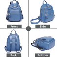 thumbnail image 5 of Sunyuer PU Leather Stylish Travel Backpack - Lightweight and Multi Pockets Sports Yoga Bag for Commuting, 5 of 7