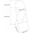 thumbnail image 2 of Folding bar stool 65 cm, kitchen stool with backrest, black, 2 of 5
