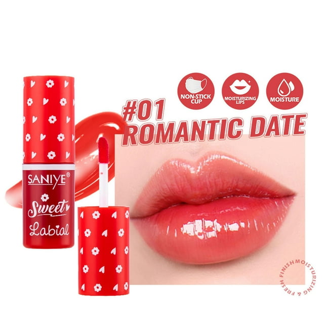 Fiudx Brillo Labial, Aceite Hidratante para Labios, Brillo Labial Voluminizador, Bálsamo Labial Hidratante, Maquillaje Diario, Regalo para Mujer, Tamaño de Viaje Incluido.