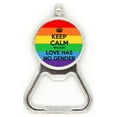 thumbnail image 1 of Gay lesbianas transexuales bisexuales bandera Acero inoxidable Metal cerveza tapa sacacorchos, 1 of 3
