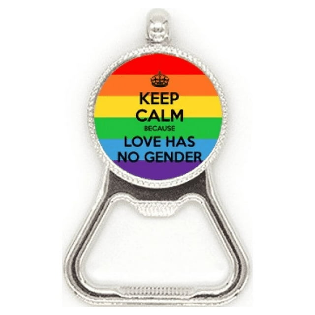 Gay lesbianas transexuales bisexuales bandera Acero inoxidable Metal cerveza tapa sacacorchos