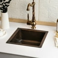 thumbnail image 3 of Solid Copper Undermount Kitchen and Bathroom Sink | Handmade Hammered Copper Vessel Sink *Drain Cap Included*, 3 of 10