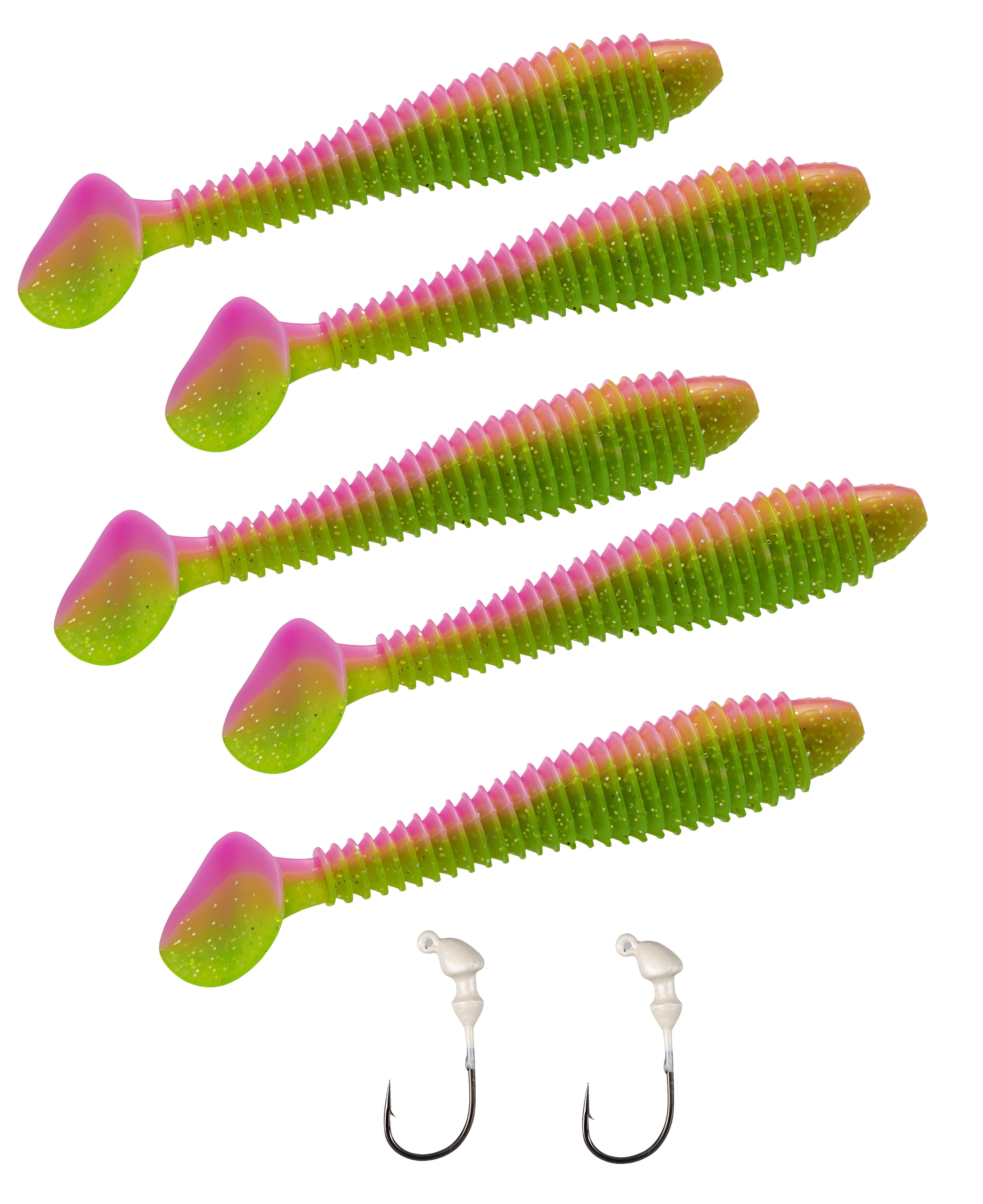 Strike King Rage Swimmer Kit 3 3/4" Electric Chicken Soft Bait Lure