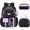 Purple, variant on Cute School Backpack Set Water Resistant Durable 3-in-1 School Bookbag for Travel & Daily Use