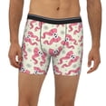 thumbnail image 2 of Picia Bow With Sugar Skull Pattern Men's Athletic Long Leg Briefs , Performance Stretch Underwear，Moisture-Wicking, 2 of 7
