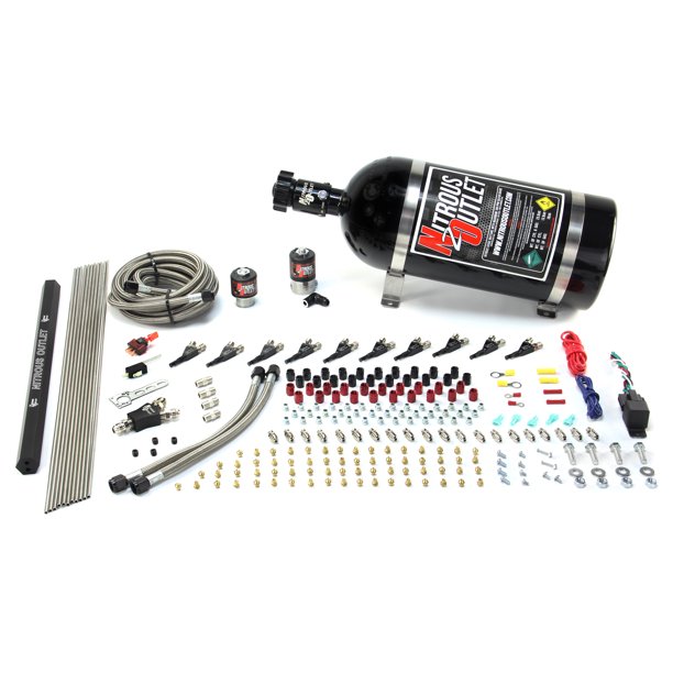 Nitrous Outlet 10 Cylinder 2 Solenoid Direct Port System With Single