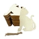 thumbnail image 3 of 20 piezas de virutas de madera en , adornos colgantes de pájaros de madera con forma de gato para Halloween, diseño de lugar de terror, fiesta,, 3 of 9