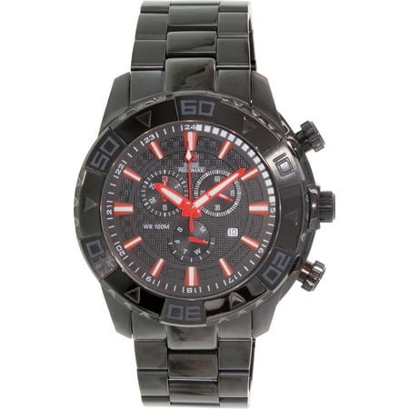 Swiss Precimax Men's Valor Elite SP12156 Black Stainless-Steel Swiss Chronograph Dress Watch
