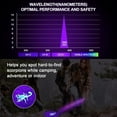 thumbnail image 6 of ESCO LITE 2 Packs Black Light Flashlight, 12LED 395nm UV Handheld Black Light Mini Flashlight, Dogs Urine Detector for Dry Urine Stains, Bed Bugs, Scorpions, 6 of 7