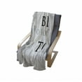 thumbnail image 4 of Saying Soft Flannel Fleece Throw Blanket, Be Who You Want to Be Message on Greyscale Circle Background, Cozy Plush for Indoor and Outdoor Use, 70" x 90", Pale Grey and Black, by Ambesonne, 4 of 6